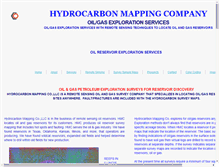 Tablet Screenshot of hydrocarbonmapping.com